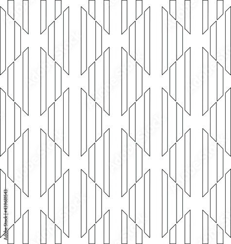  vector pattern with triangular elements. Geometric ornament for wallpapers and backgrounds. Black and white pattern. 