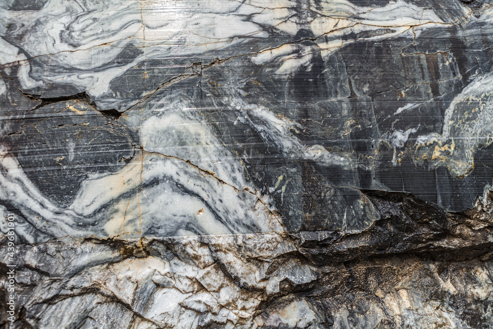 Gray marble texture with fine white veins Gray marble texture with fine white veins