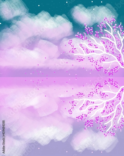 background with flowers