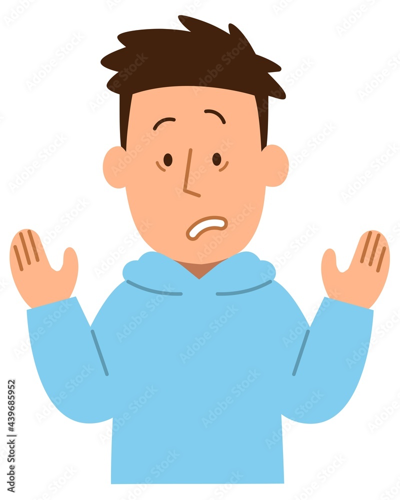驚いている男性1 驚いている男性1