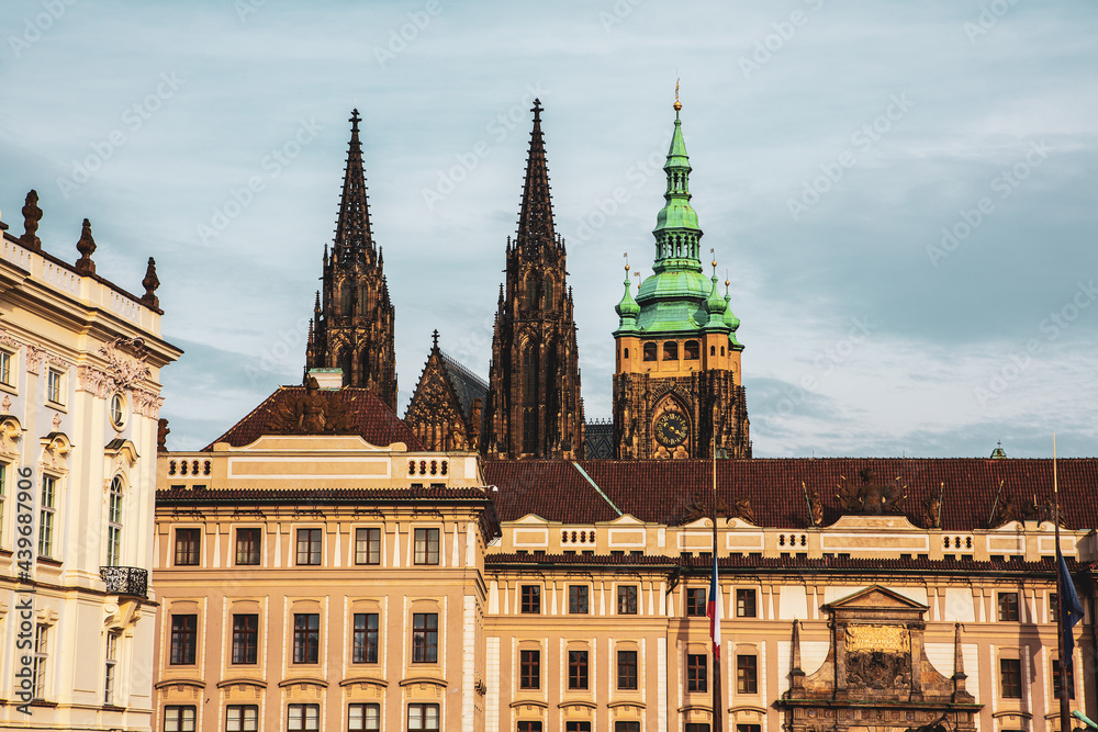 Fototapeta premium St. Vitus Cathedral at Prague Castle in Prague.