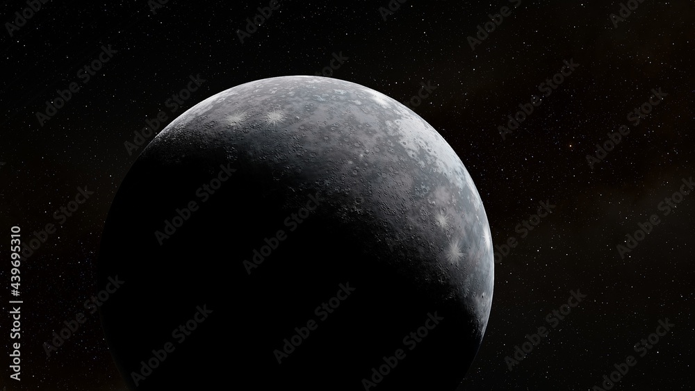 planet suitable for colonization, earth-like planet in far space, planets background 3d render
