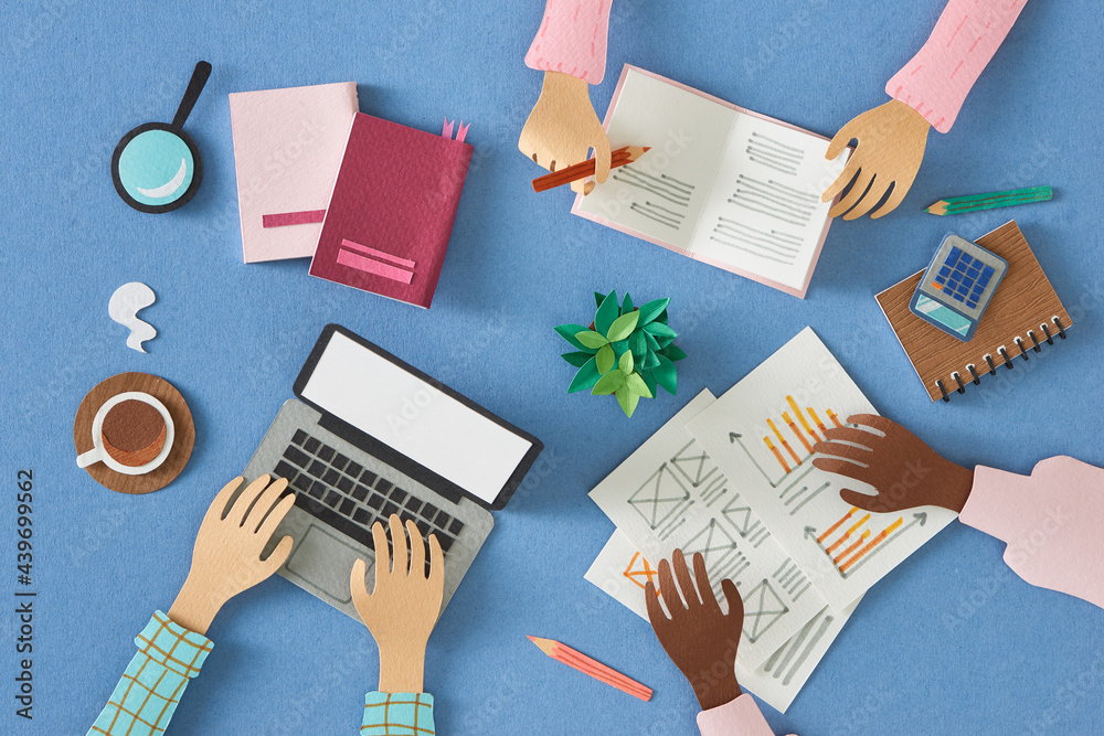 © Marc Tran/Stocksy - Friends study together © Marc Tran/Stocksy - Friends study together