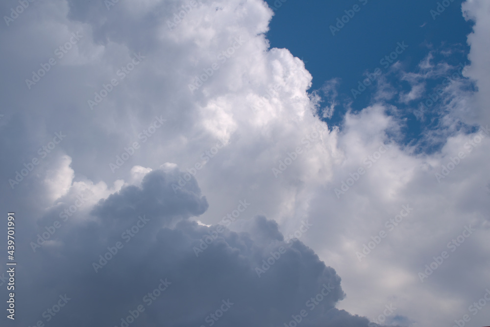 Cloudy summer weather before rain
