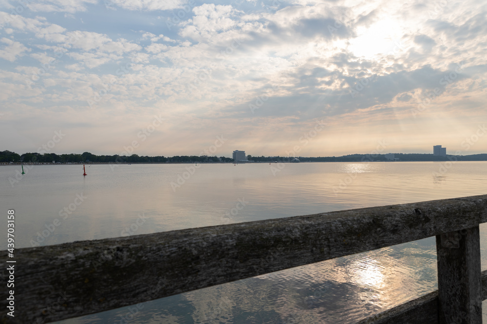 Obraz premium pier on the river