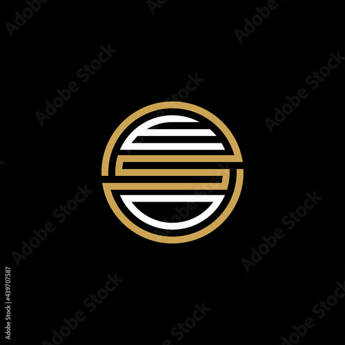 ESO creative letter logo design vector icon illustration
