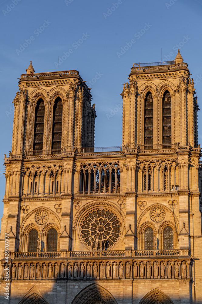 The french cathedral, Note Dame, was consecrated to the Virgin Mary.