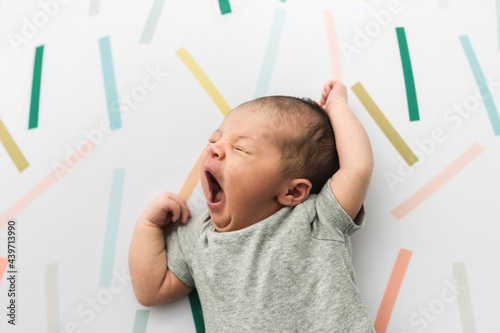 Newborn Making a huge yawn