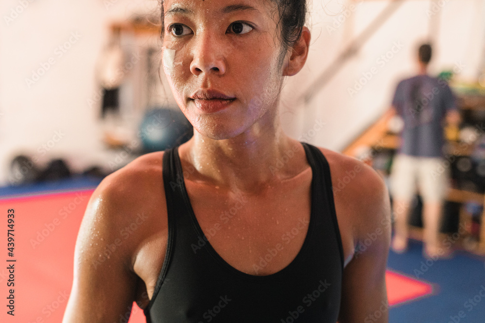 Beautiful Thai Female Muay Thai Athlete Beautiful Thai Female Muay Thai Athlete