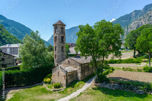 Santa Coloma church of pre-Romanesque structure at Andorra photo