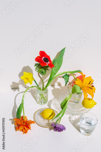 easter floral still life. photo