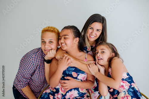 Nontraditional family with bonus mom