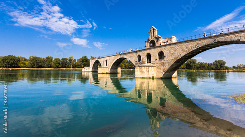 Avignon Bridge on the Rhone