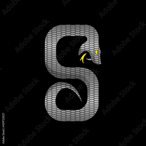 Letter S Snake Logo Design
