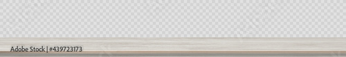 Large table top solid wood texture, transparent background - Vector