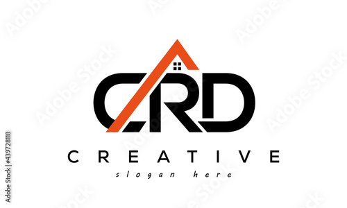 CRD letters real estate construction logo vector