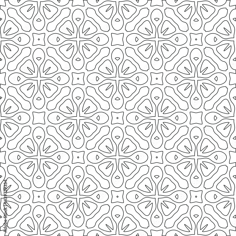  vector pattern with triangular elements. Geometric ornament for wallpapers and backgrounds. Black and white pattern. 