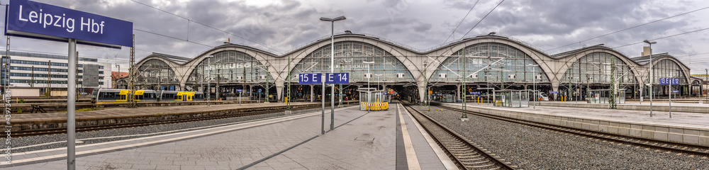 Leipzig train station panorama Leipzig train station panorama