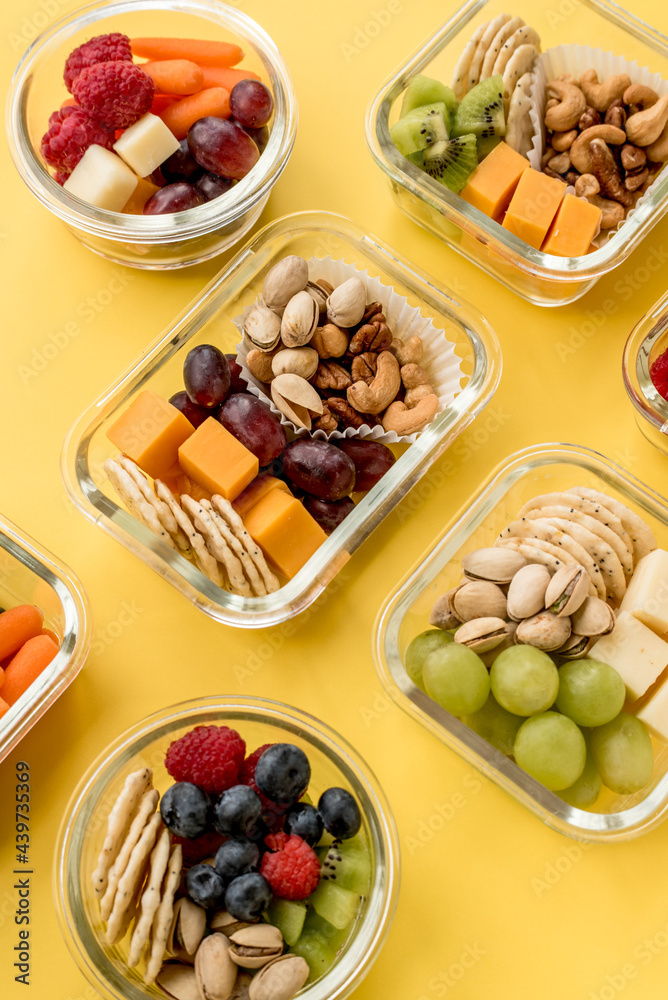 Containers with Healthy Food & Snacks Containers with Healthy Food & Snacks