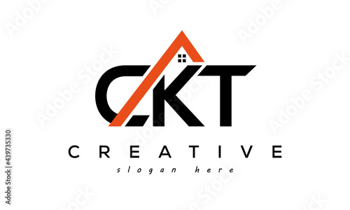 CKT letters real estate construction logo vector photo