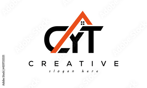 CYT letters real estate construction logo vector photo