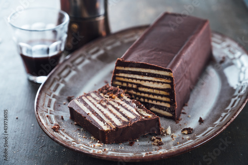 Food: Chocolate bisquit layer cake photo