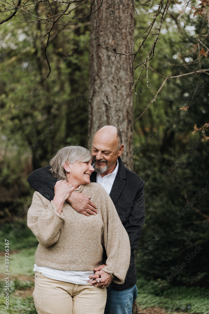 Happy Senior Couple Embracing Happy Senior Couple Embracing