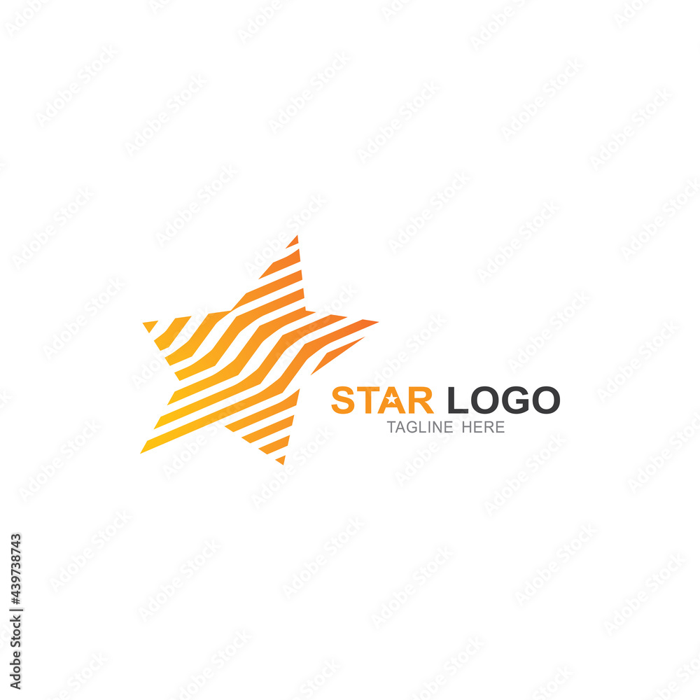 Obraz premium Star logo template. vector icon illustration