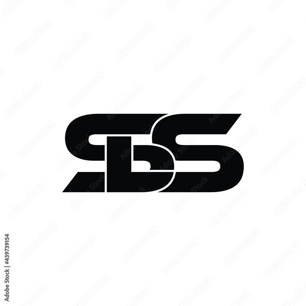 SLS letter monogram logo design vector