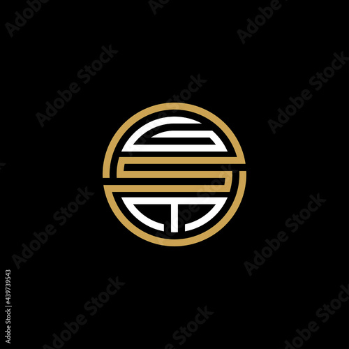 GSM creative letter logo design vector icon 