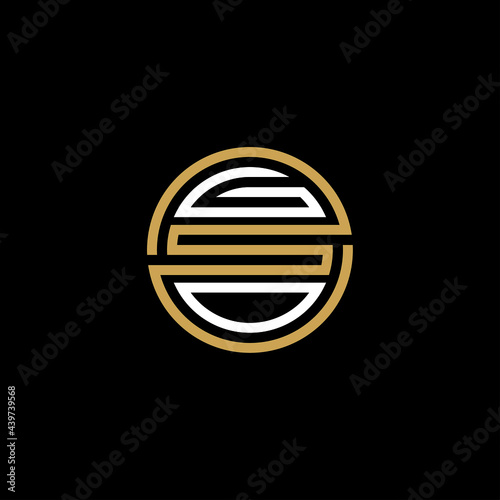 GSO creative letter logo design vector icon  photo