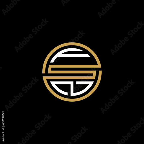 FSN creative letter logo design vector icon  photo