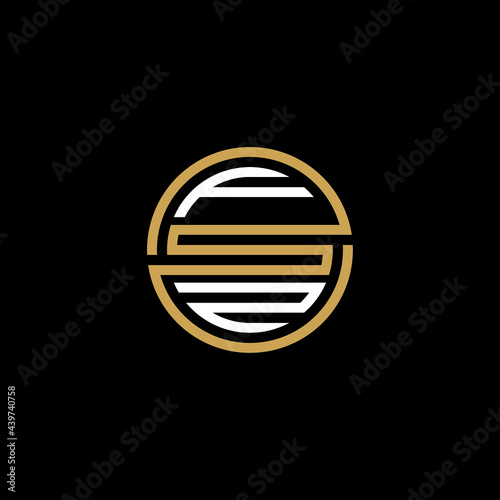 FSZ creative letter logo design vector icon  photo