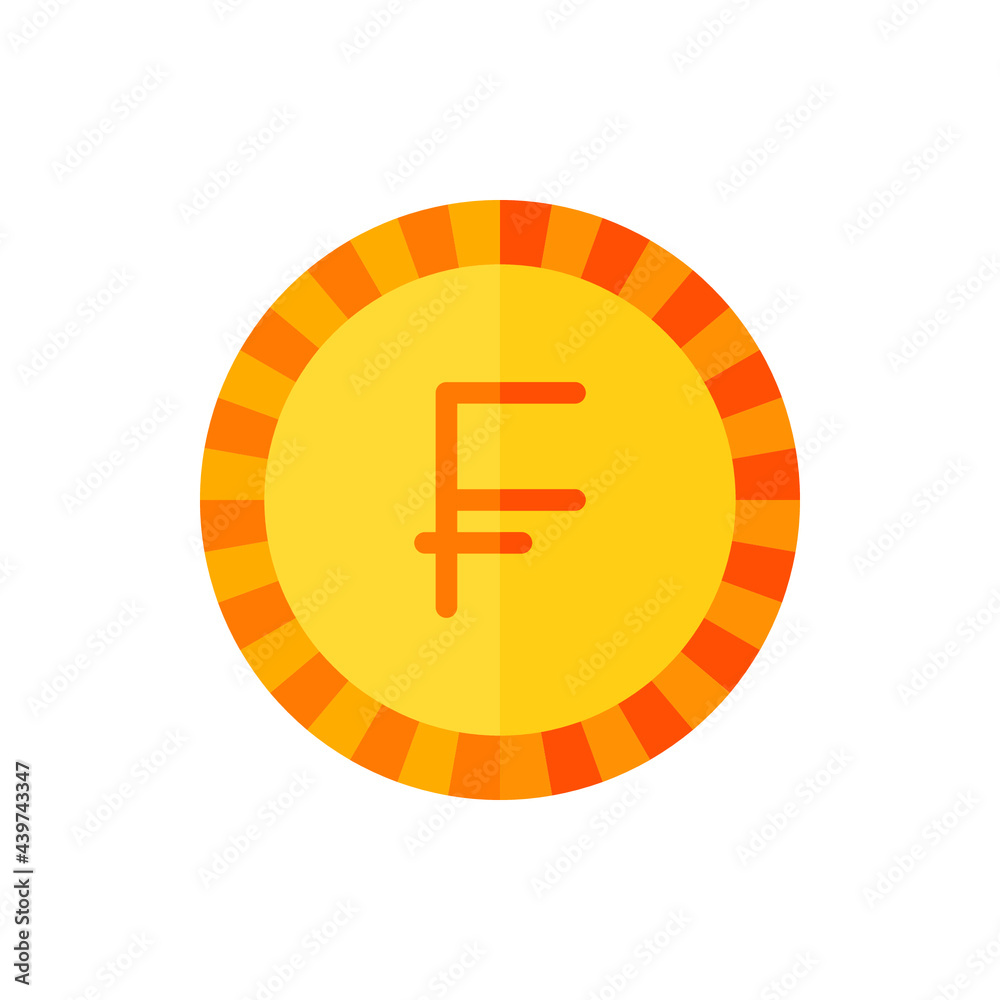 Swiss Franc, Money, Coin Flat Icon Logo Illustration Vector Isolated. Finance and Currency Icon-Set. Suitable for Web Design, Logo, App, and Upscale Your Business. Swiss Franc, Money, Coin Flat Icon Logo Illustration Vector Isolated. Finance and Currency Icon-Set. Suitable for Web Design, Logo, App, and Upscale Your Business.