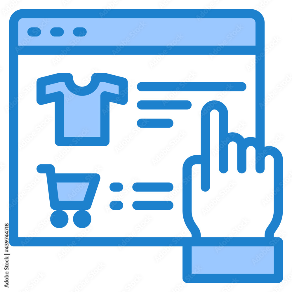 cart blue style icon cart blue style icon