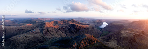 Great gable and Scafell Pike Aerial Lake District photo