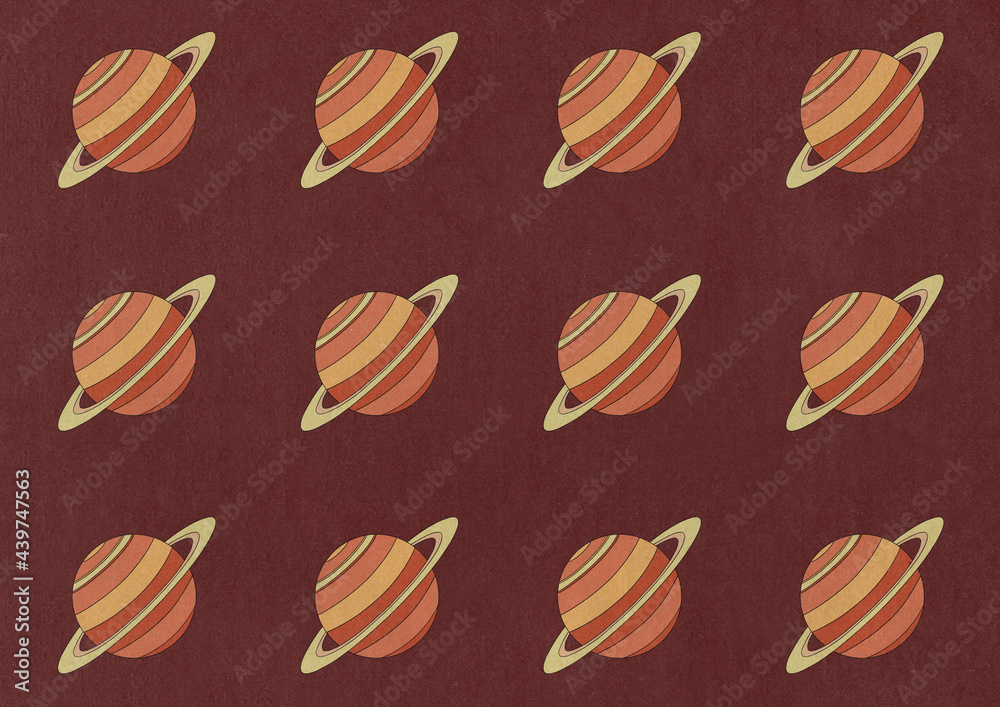 Saturn Pattern Illustration Saturn Pattern Illustration