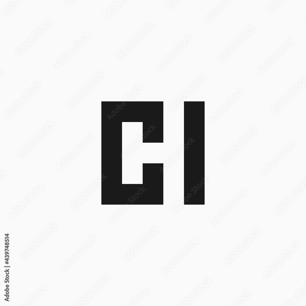 CH letter logo design in square CH letter logo design in square