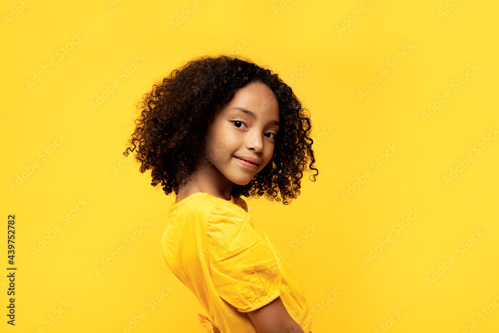 Happy Afro Girl in Studio Happy Afro Girl in Studio
