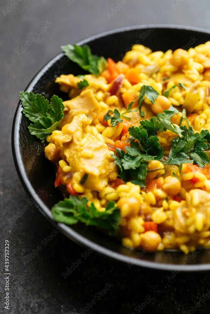 Vegan Chickun and Yellow Rice Vegan Chickun and Yellow Rice