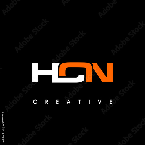 HCN Letter Initial Logo Design Template Vector Illustration photo