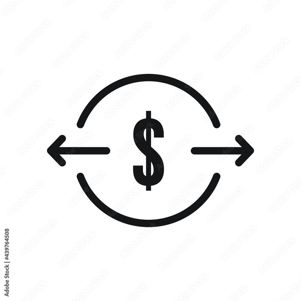 Money transfer icon design vector illustration Money transfer icon design vector illustration