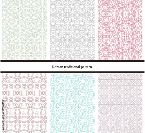 Korean traditional seamless pattern