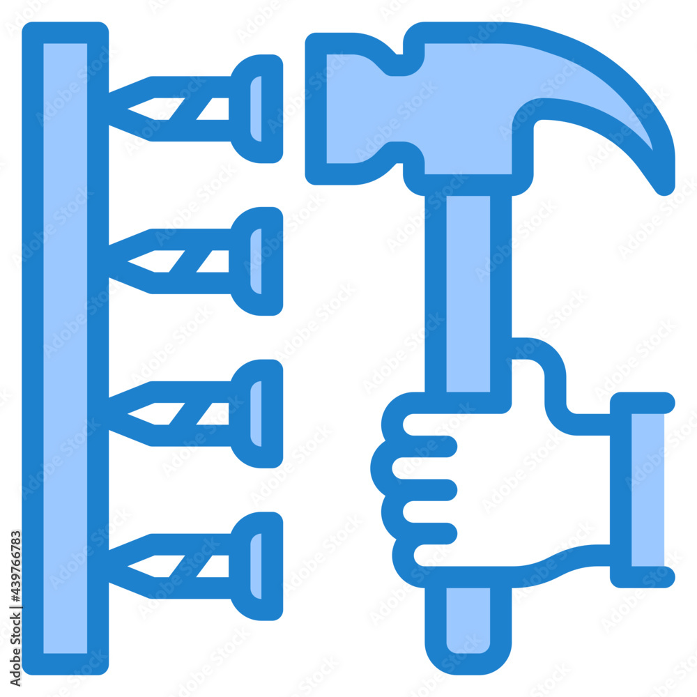 hammer blue style icon