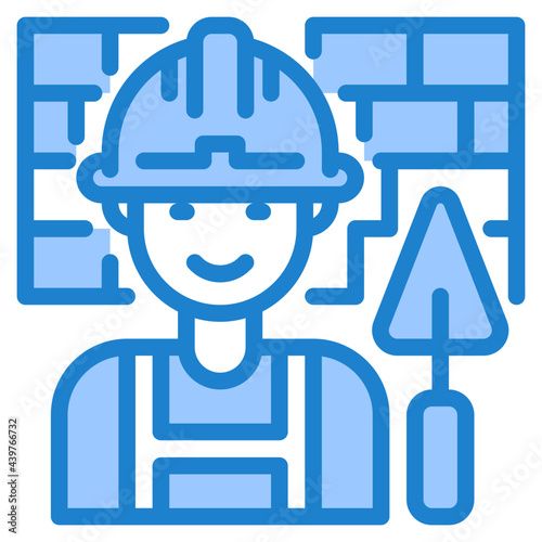 brickwork blue style icon