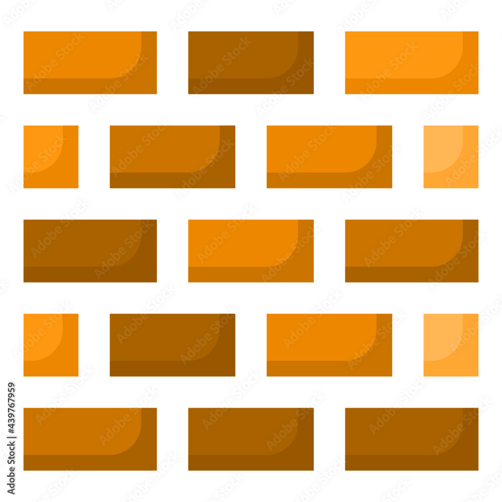 brick flat style icon brick flat style icon