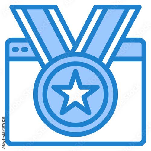 reward blue style icon