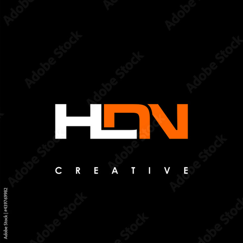 HDN Letter Initial Logo Design Template Vector Illustration photo