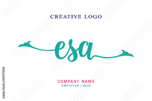 ESA lettering logo is simple, easy to understand and authoritative
