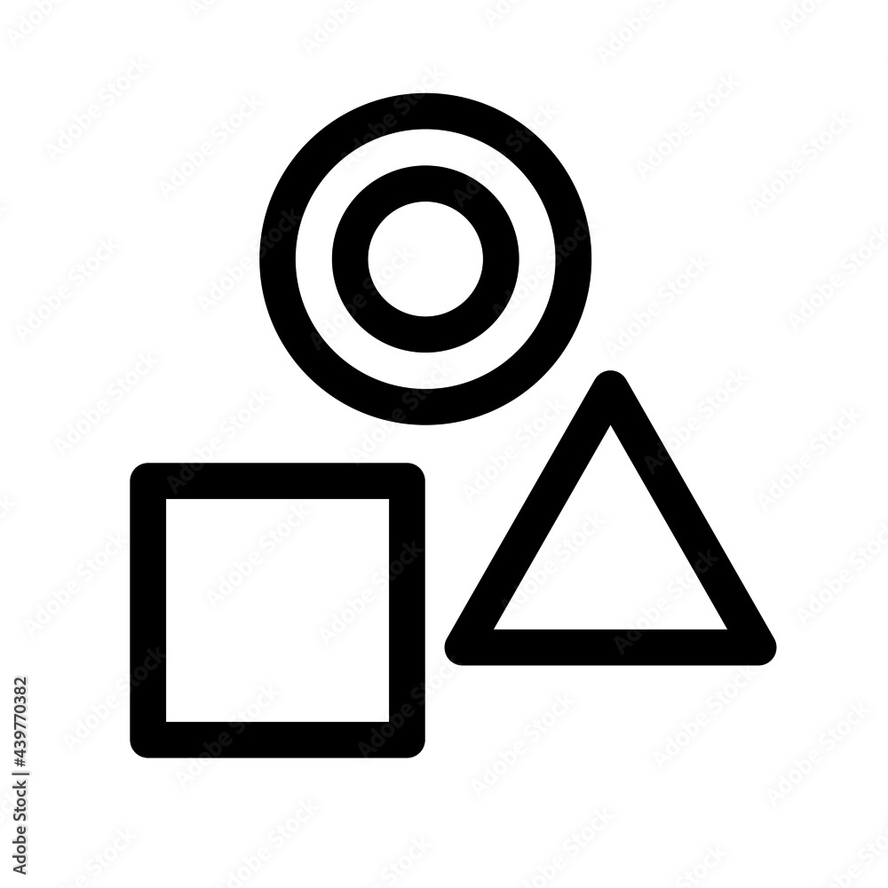 geometry icon lineal style vector illustration geometry icon lineal style vector illustration